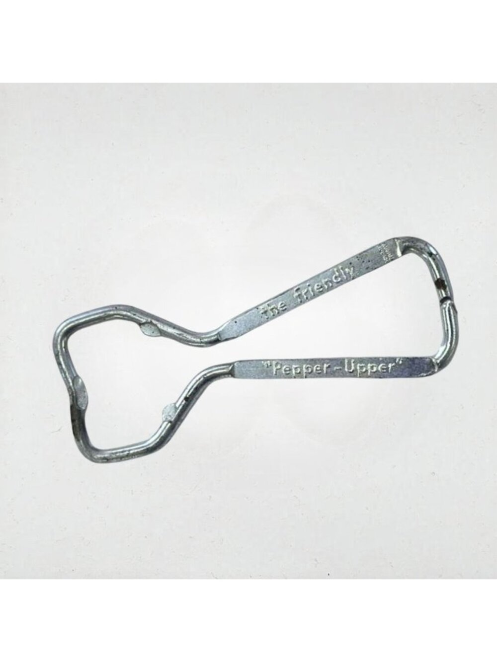 Vintage Dr. Pepper bottle opener "The Friendly Pepper-Upper" Vaughan Chicago, 19